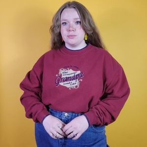 Vintage This is What The Greatest Grandpa Looks Like Crewneck Sweater, Size XL